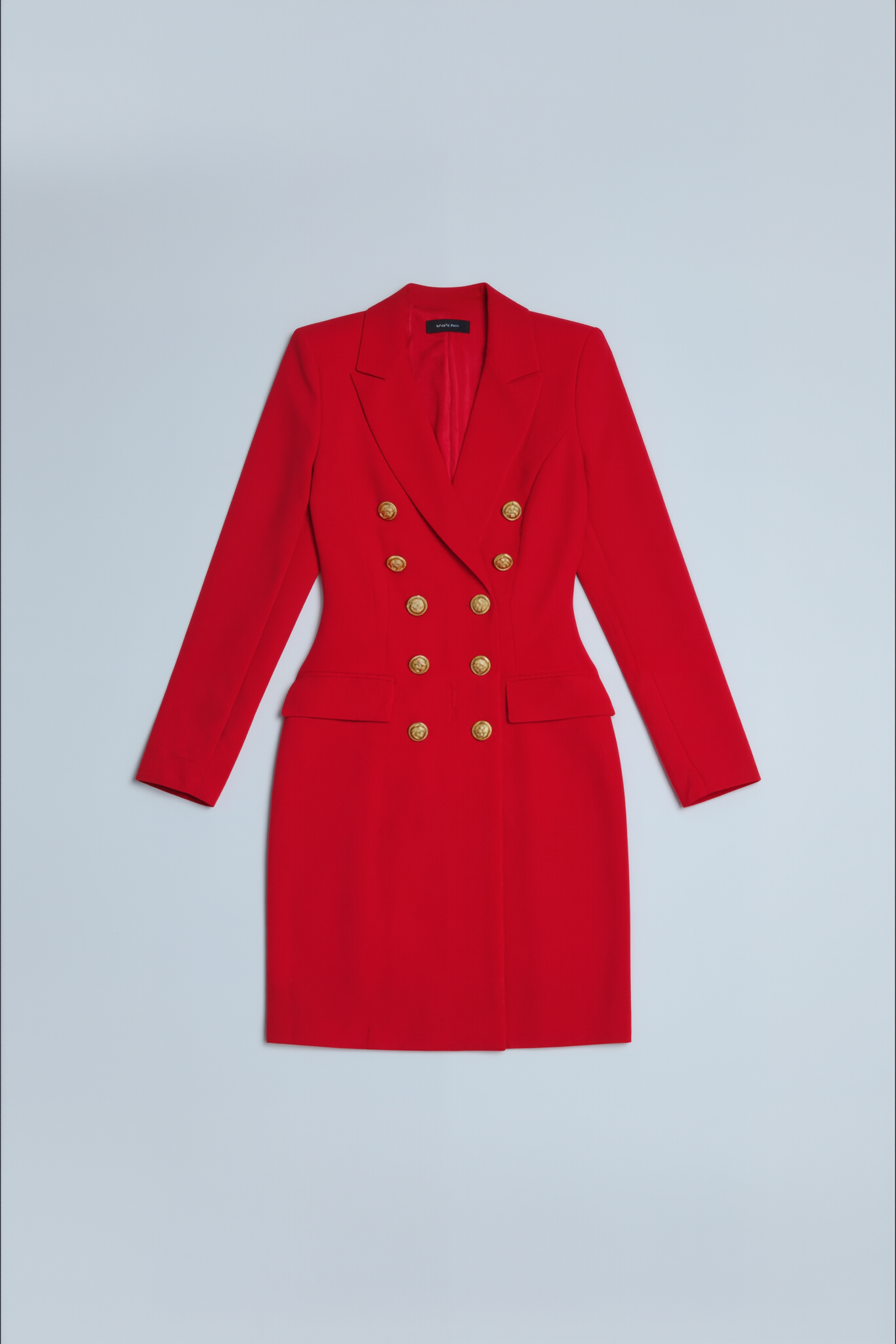 Scarlet Power Blazer Gold Button Dress