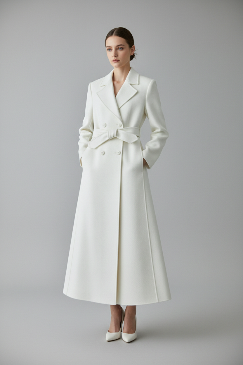Sophisticated Winter White Coat