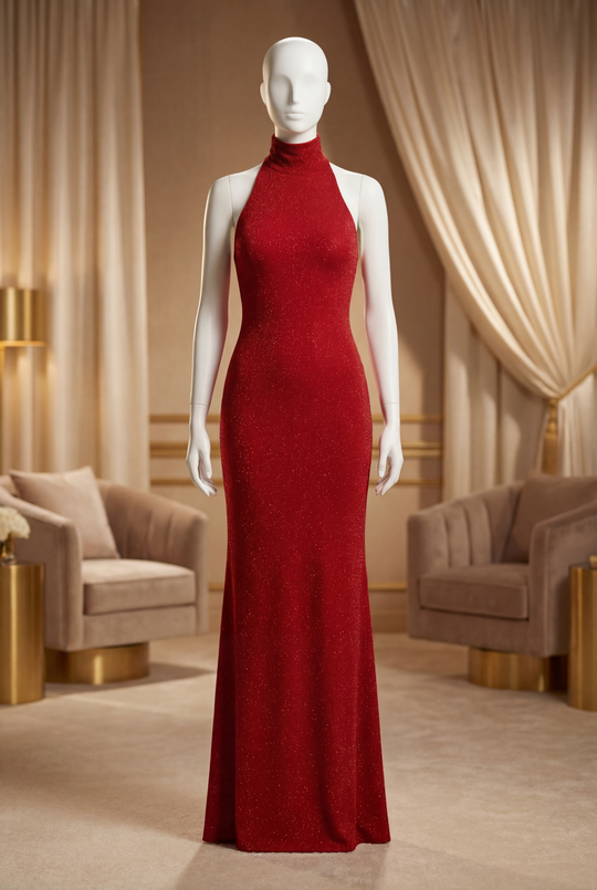 The Scarlet Luxe Glitter Gown